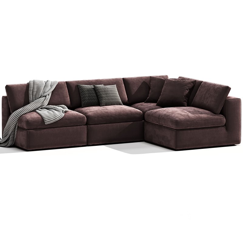 Movie Night 4 Piece Modular Sectional Open Image 2