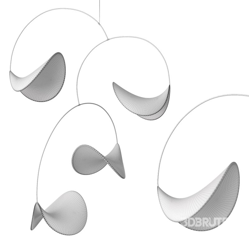 llll-02 fabric pendant 4 lights Image 3