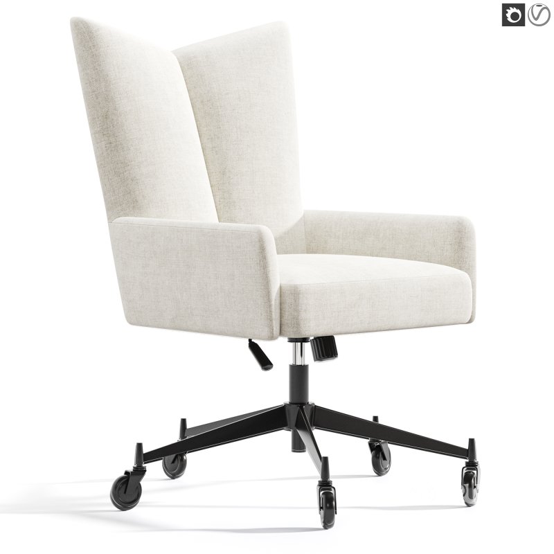 Bowtie Green Boucle Office Chair Model 3002 by Paul McCobb Image 4