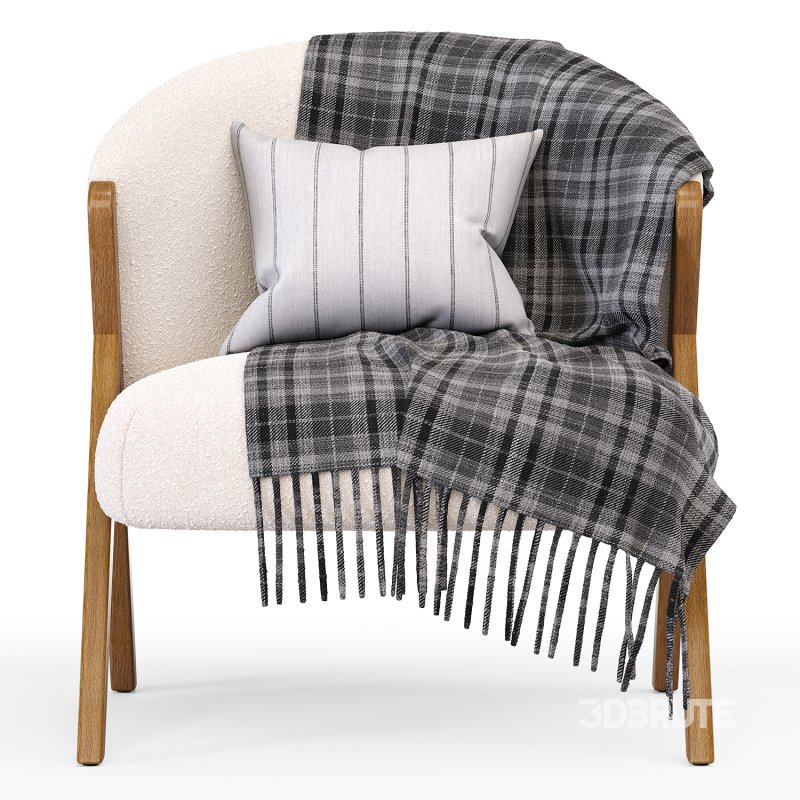 Lara upholstered armchair Image 4