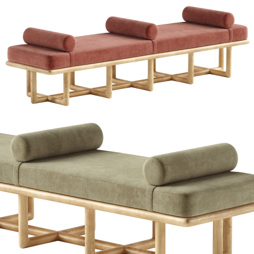 Lentre deux Long ottoman
