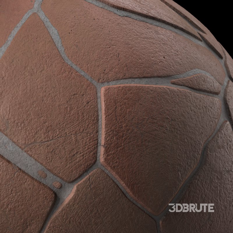 Stone Wall Materials 02- Brush Rock | Sbsar Pbr 4k Seamless Image 2