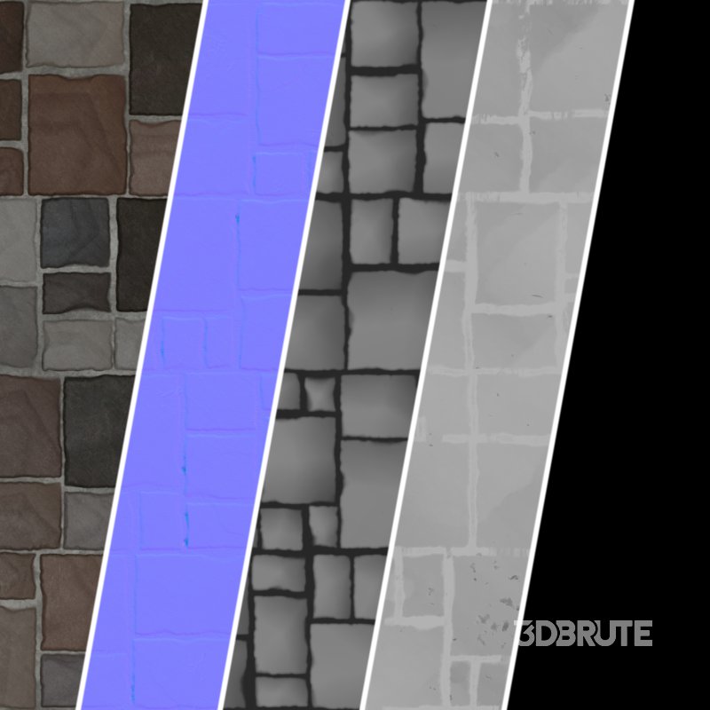 Stone Wall Materials 05- Sbsar Pbr 4k Seamless Image 3