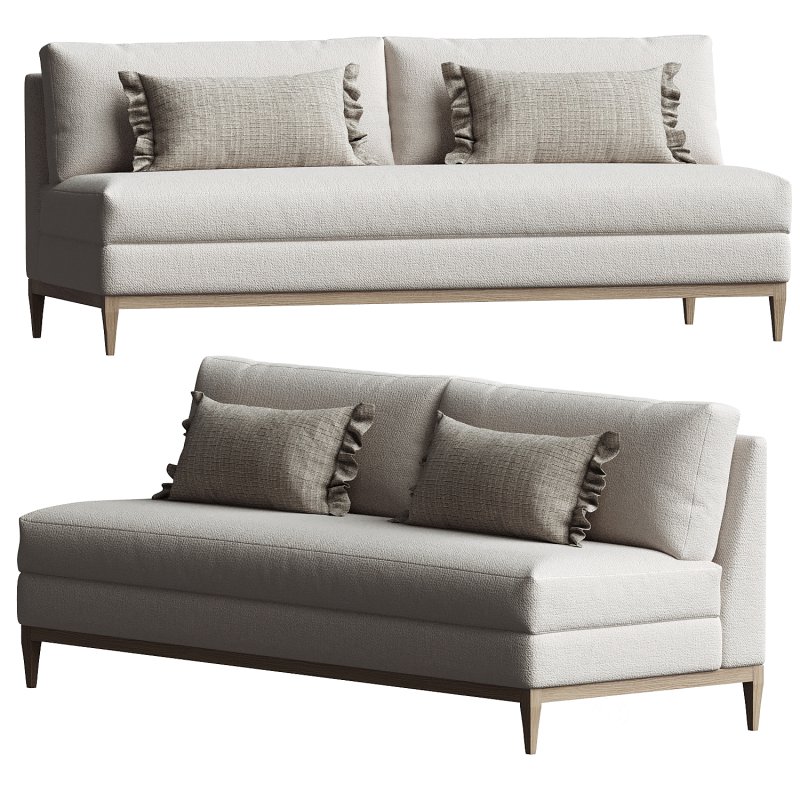 Barton Armless Sofa Image 3