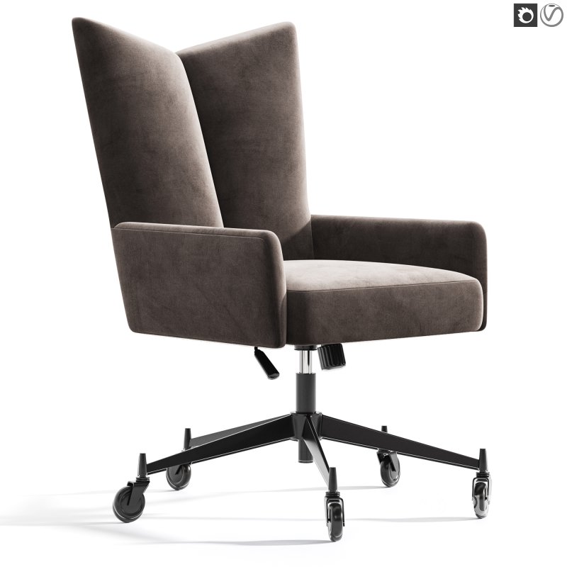 Bowtie Green Boucle Office Chair Model 3002 by Paul McCobb Image 1