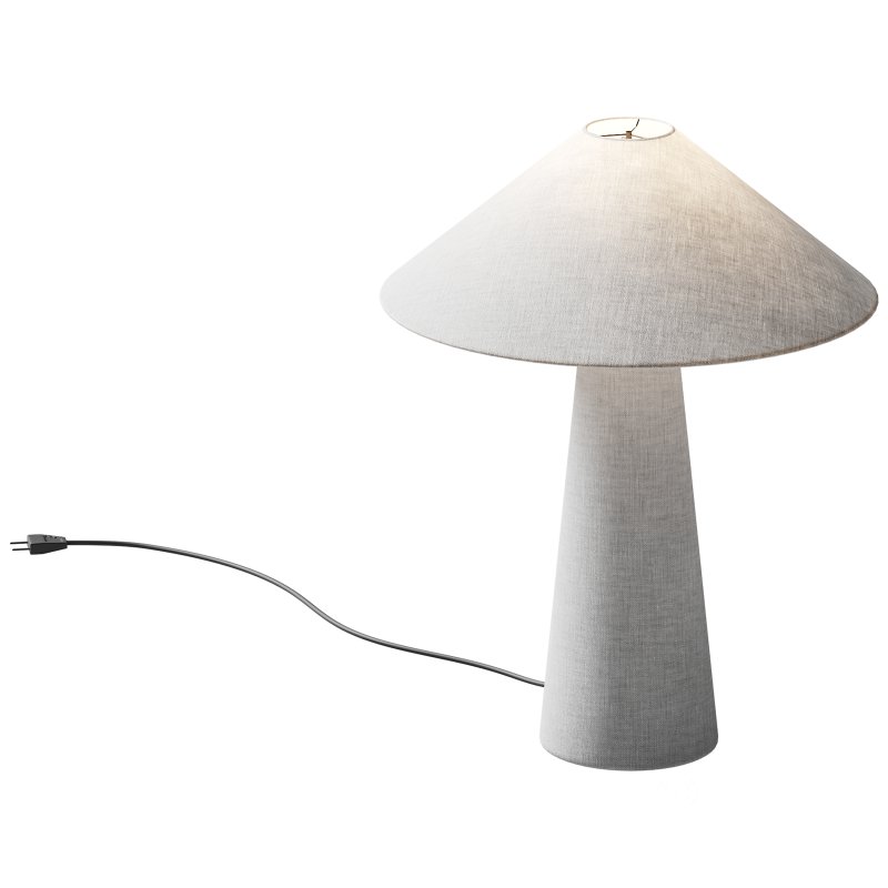 Grote tafellamp Ilena van linnen Image 6