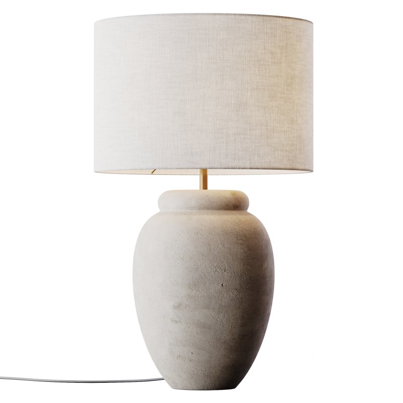 Grote tafellamp Bodhi met keramische voet Image 2