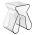 Coffee table Umbra Shift Magino Stool by Karim Rashid - Thumbnail 3