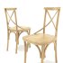 ODGER Table and 6 Teak Cross Back Dining Chair - Thumbnail 2