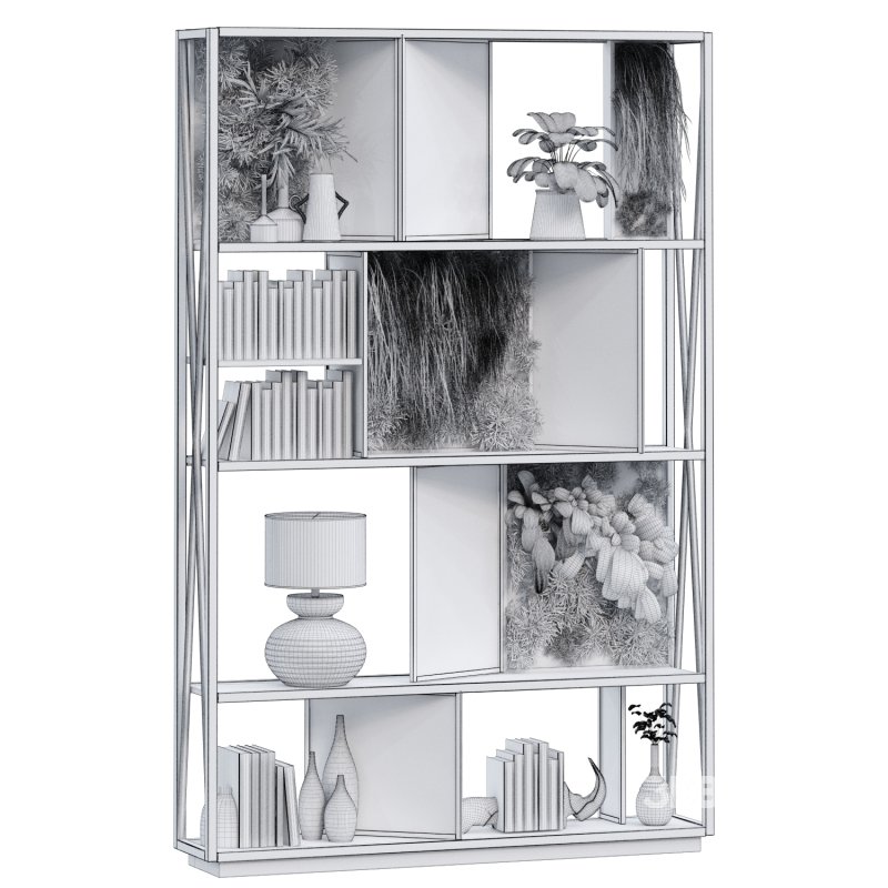 interior plant and decoration partition set 341 Image 2