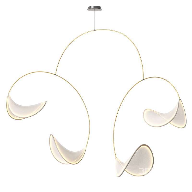 llll-02 fabric pendant 4 lights 2 Image 1