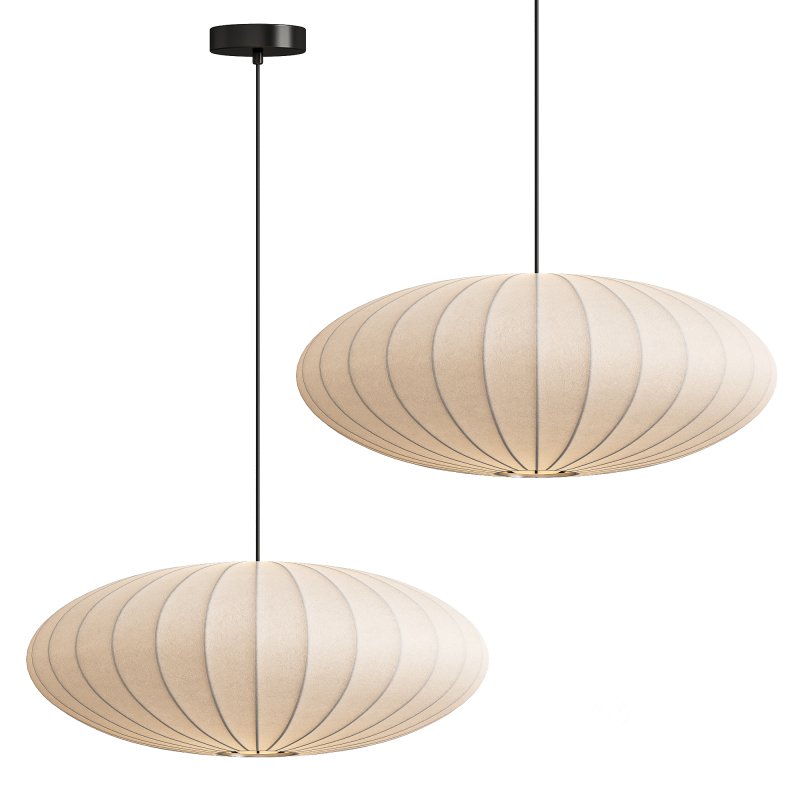 Japanese Silk Pendant Light Image 3