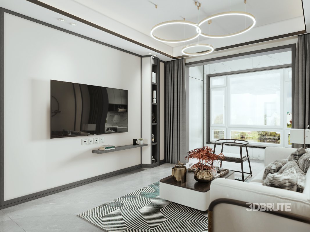 living room dining room bedroom Image 3