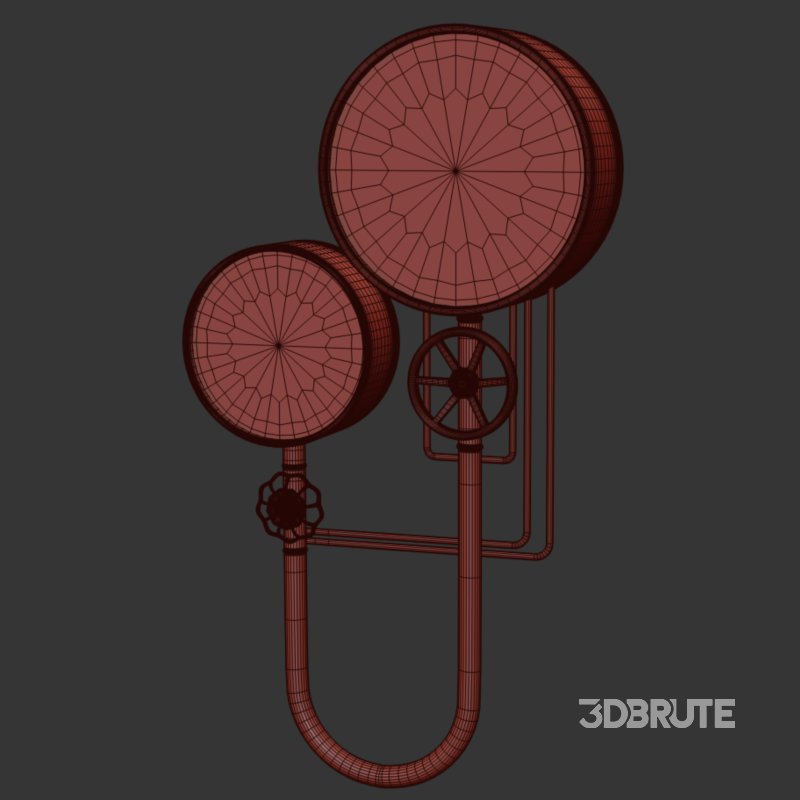 pipe wall clock Image 9