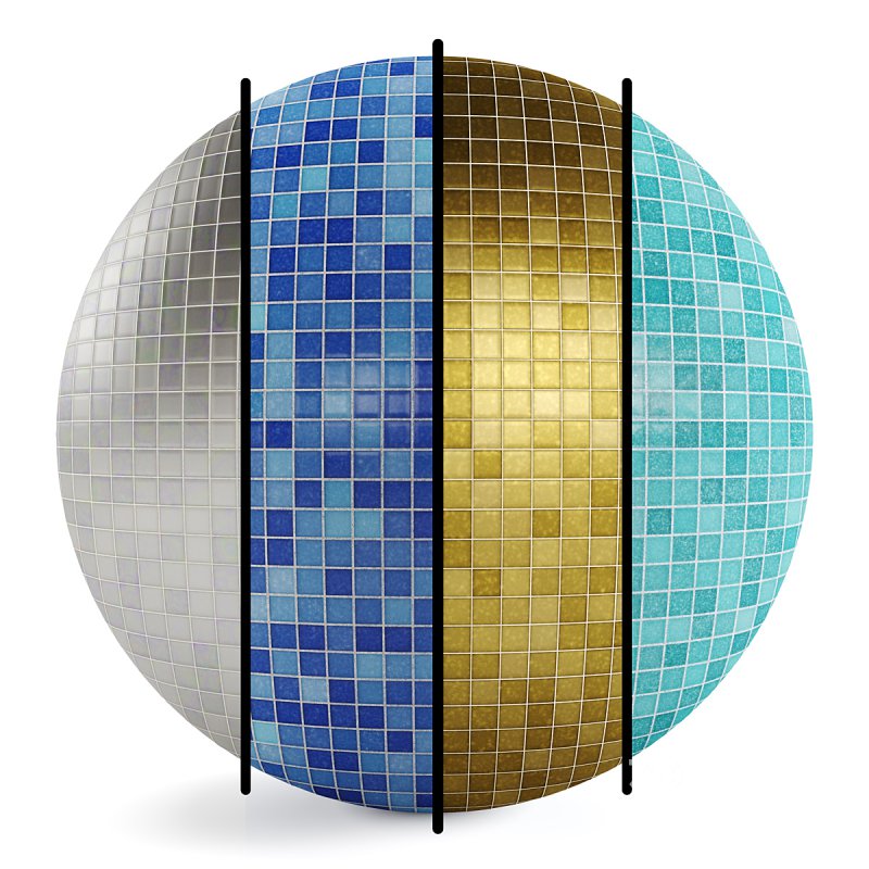 FB18 PBR Pool mosaic glass tiles 4K (indiamart) | 4 MAT Image 1