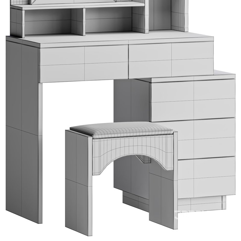 Coiffeuse Morilus avec armoire reglable Image 13