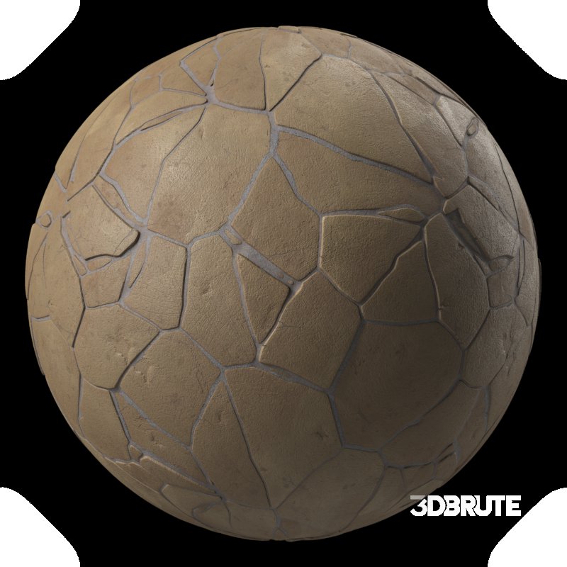 Stone Wall Materials 02- Brush Rock | Sbsar Pbr 4k Seamless Image 4