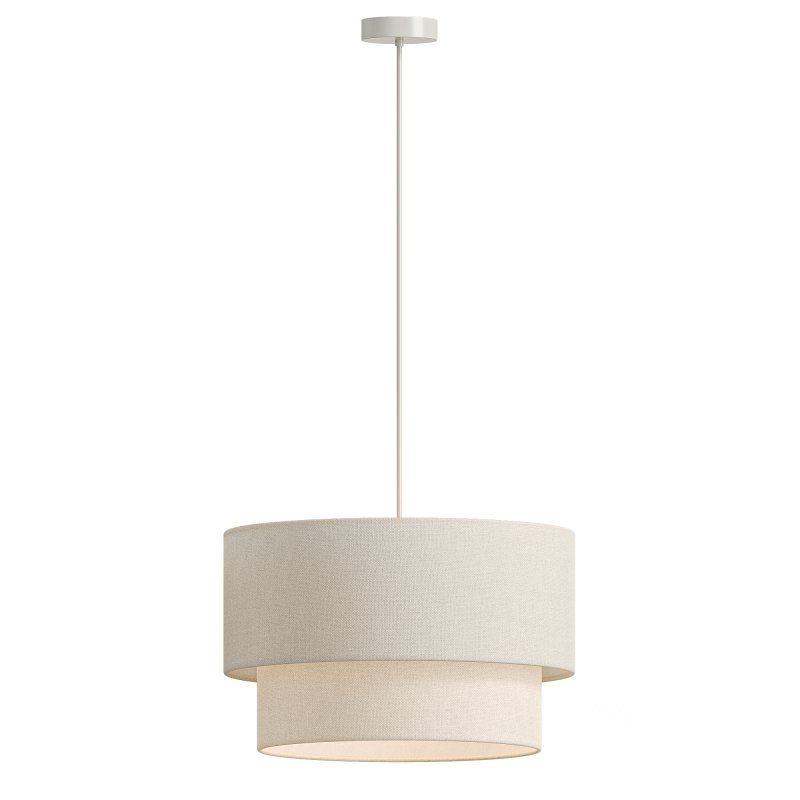 Modern Suspension Dual Drum Fabric Light Image 3