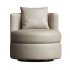 Balboa Leather Swivel Chair - Thumbnail 3