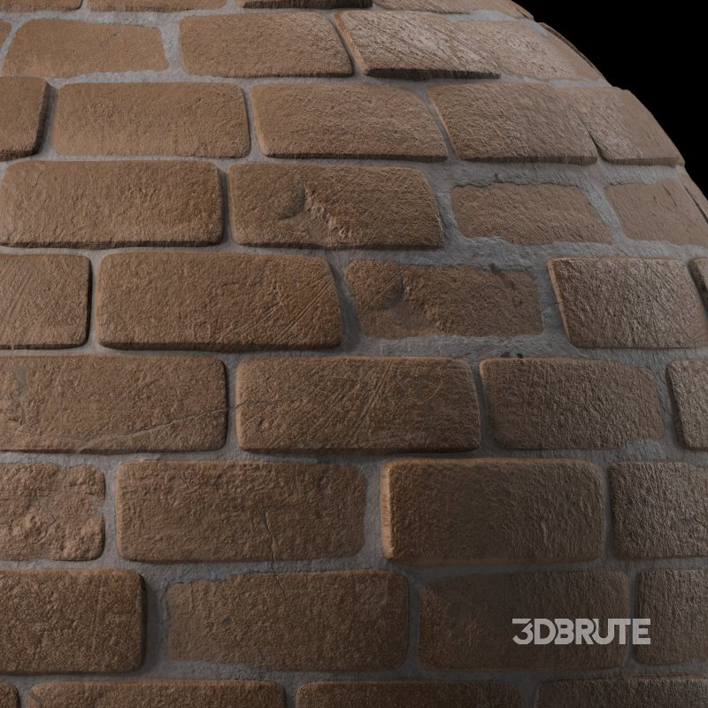 Brick Wall Materials 02- Sbsar Pbr 4k Seamless Image 2