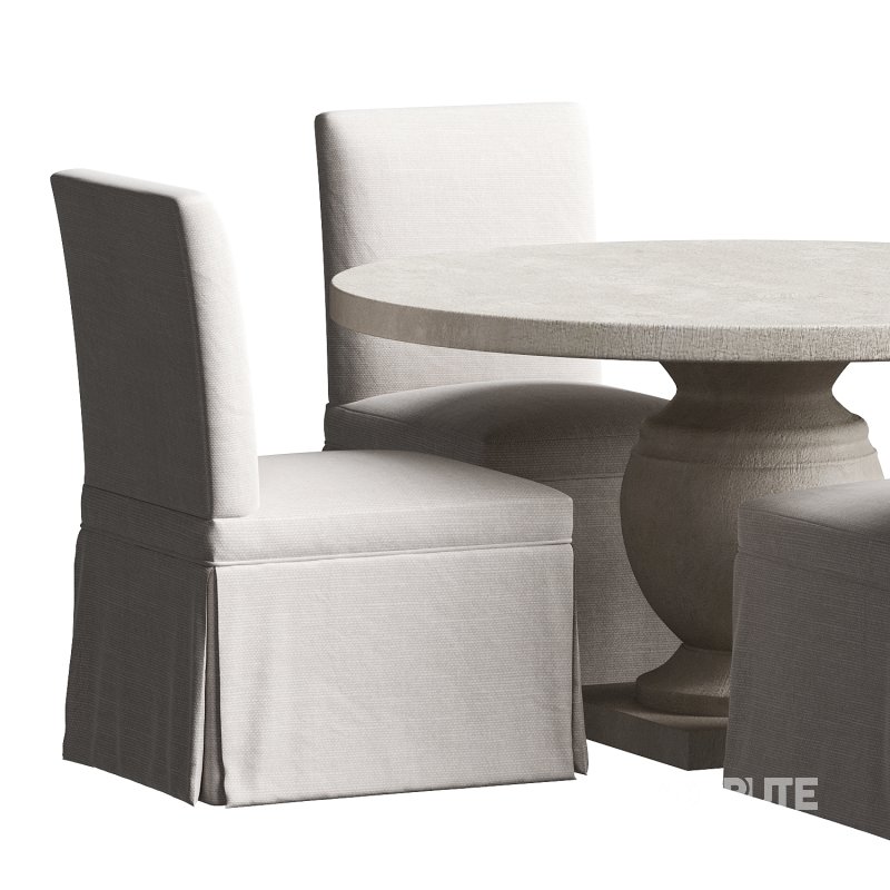 Terrace Round Dining Table set Image 4
