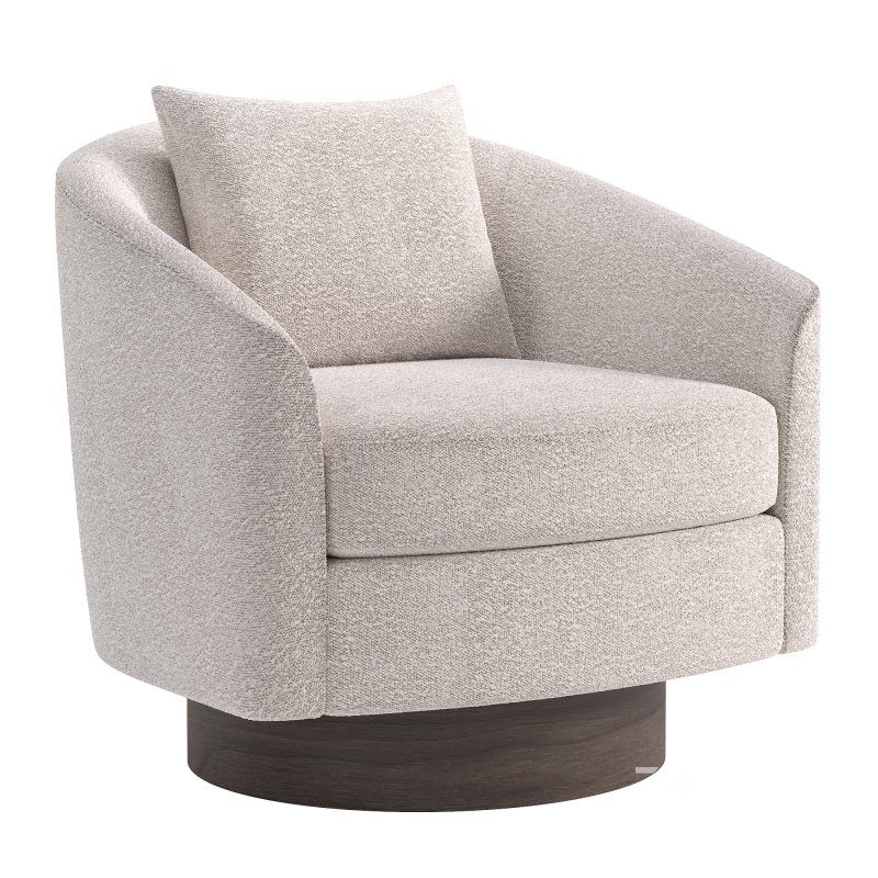 Camino Upholstered Swivel Lounge Chair Image 5