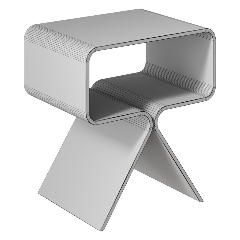 Coffee table Acrylic Nightstand Side Table by Solaround Image 7