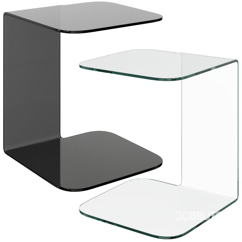 Shell Curved Glass Table by Sovet Italia Image 2