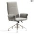 Saviti Olive Velvet Office Chair - Thumbnail 6