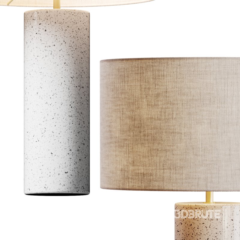 Grote tafellamp Mosaik betonnen voet Image 12