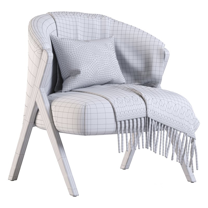 Lara upholstered armchair Image 5
