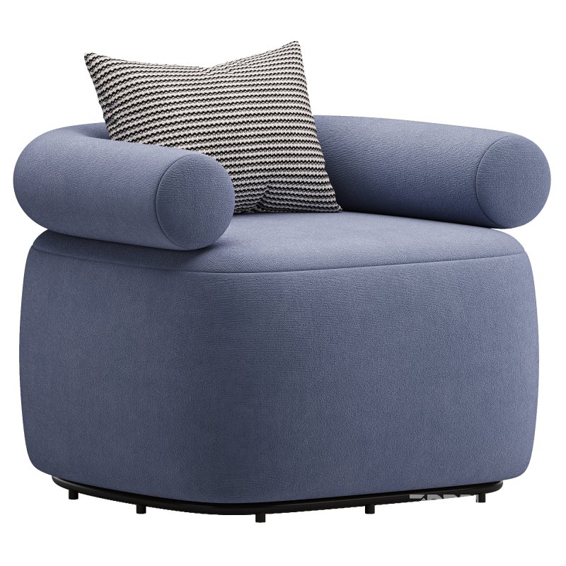 Huggy Swivel Armchair Malibu Image 3