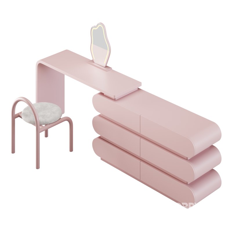 Modern Extendable Storage Vanity Table Image 5