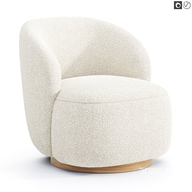 Sienna Fabric Swivel Armchair Image 7