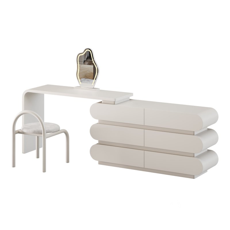 Modern Extendable Storage Vanity Table Image 8