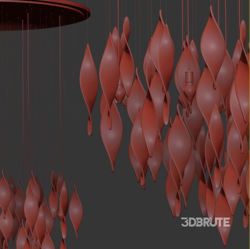 GG Bract Glass Chandelier Image 8