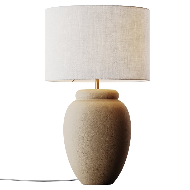 Grote tafellamp Bodhi met keramische voet Image 4