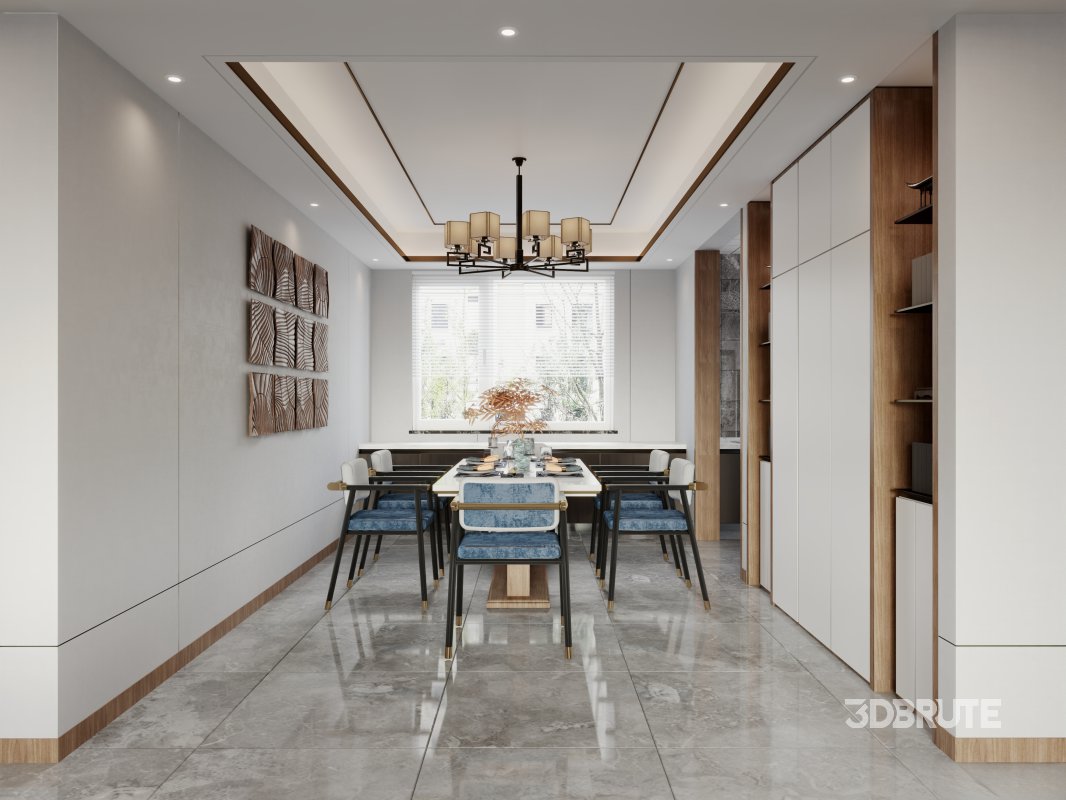 chinese living room dining room office room Image 2