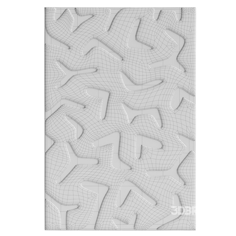 Akkira Abstract Cream Washable Wool Rug Image 2