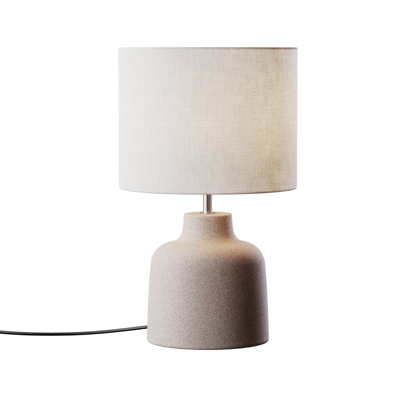 Handgemaakte tafellamp Ike betonnen voet Image 2