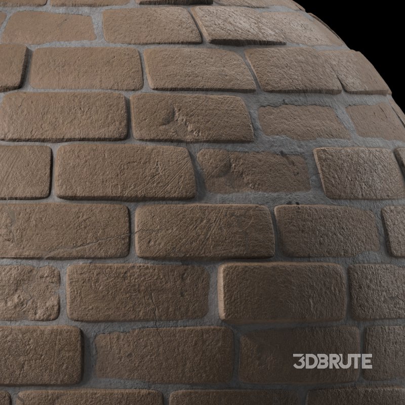 Brick Wall Materials 02- Sbsar Pbr 4k Seamless Image 5