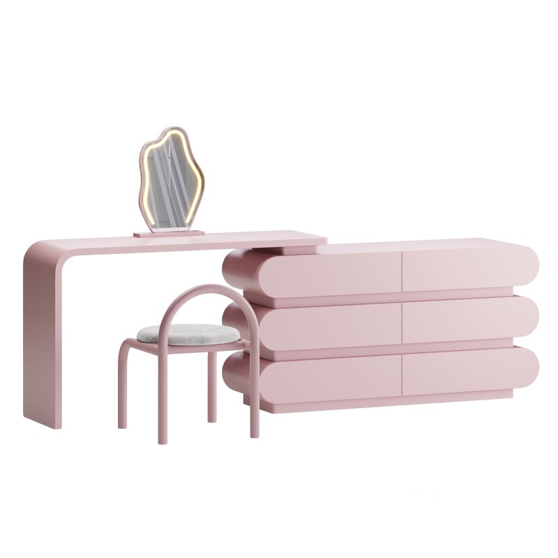 Modern Extendable Storage Vanity Table Image 4