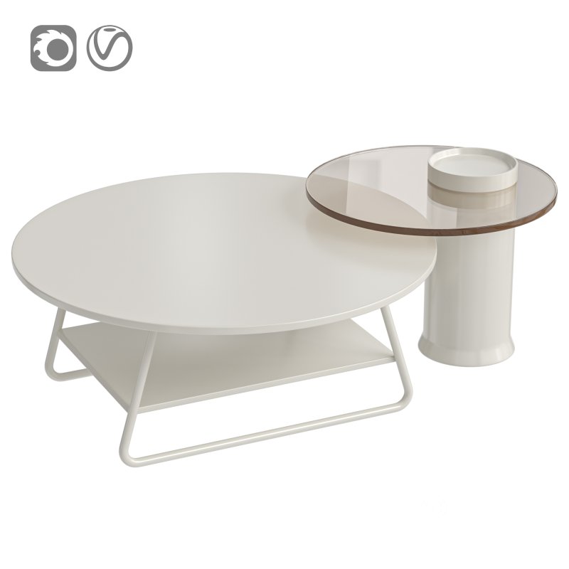 Luxury set of two coffee tables Image 1