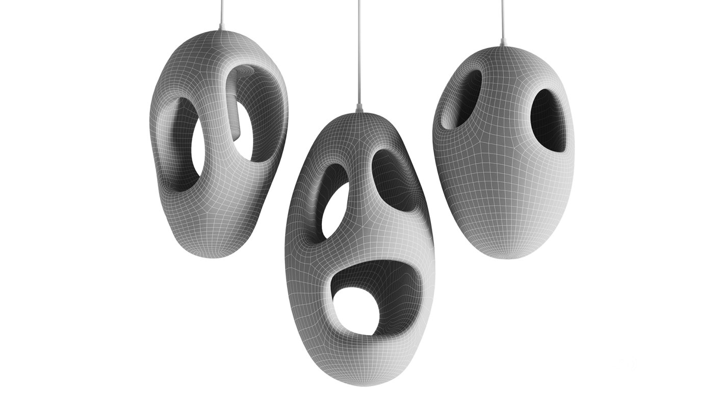 Sculptural Japandi Pendant light Image 3