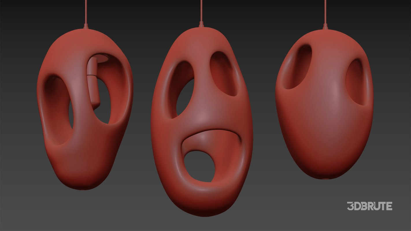 Sculptural Japandi Pendant light Image 4