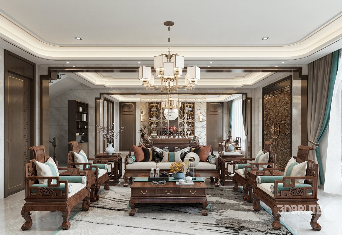 chinese living room dining room bedroom Image 1