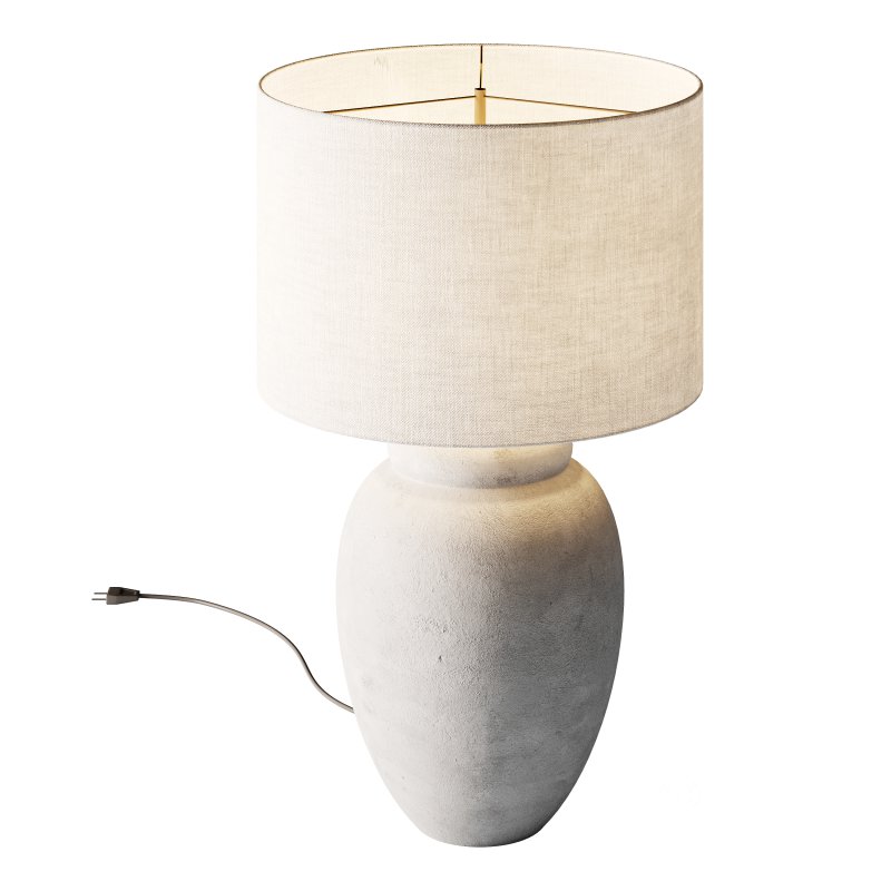 Grote tafellamp Bodhi met keramische voet Image 7