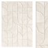 Mikaela Cream Beige Abstract Cotton Washable Rug - Thumbnail 1