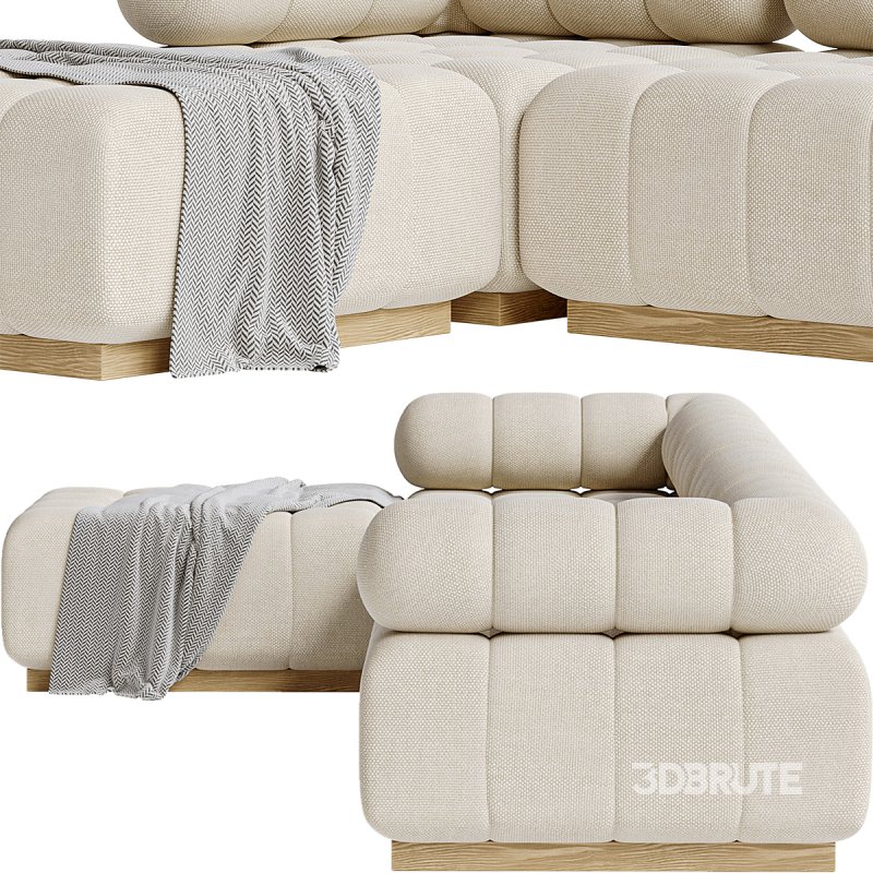 Roma Outdoor 4-Piece Sectional Image 3