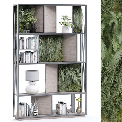 interior plant and decoration partition set 341